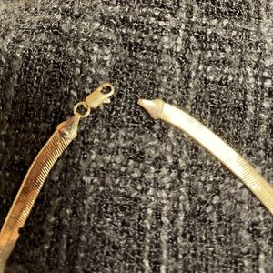 14k GOLD 24”x1/4” HERRINGBONE NECKLACE. BEAUTIFUL!
